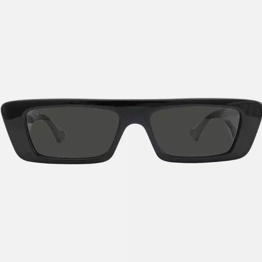 NEW Gucci Grey Rectangular Men's Sunglasses 54mm Black